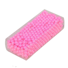  Gyöngy 6mm világos rózsaszín 85gr dekorációs kellék