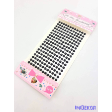  Gyöngy matrica öntapadós - Fekete dekorációs kellék