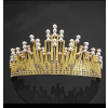  Gyönyörű hercegnő tiara torta-, fejdísz - Arany