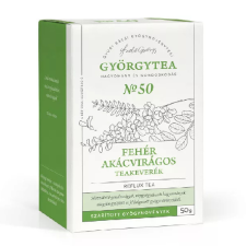 GYÖRGYTEA Györgytea Fehér akácvirágos 50g teakeverék Reflux tea No.50 gyógytea