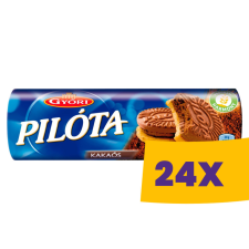 GYŐRI Győri Pilóta keksz Kakaós 180g (Karton - 24 db) csokoládé és édesség