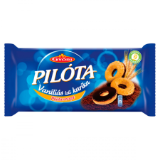 Győri Pilóta vaníliás ízű karika 300 g csokoládé és édesség