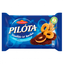Győri Pilóta vaníliás ízű karika kakaós tejbevonómasszával 150 g csokoládé és édesség