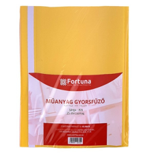 Gyorsfűző FORTUNA műanyag sárga 25 db/csomag lefűző