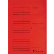  Gyorsfűző, karton, A4, VICTORIA OFFICE, piros lefűző