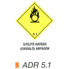  Gyújtó hatású (oxidáló) anyag ADR 5.1 információs címke