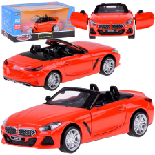 gyűjtői bmw z4 m40i cabrio fémből készült autó modell fényekkel autópálya és játékautó