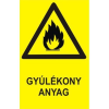  Gyúlékony anyag! - öntapadó, 160*240mm