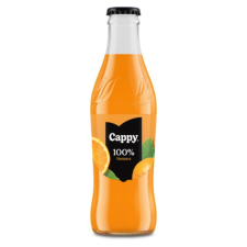 Gyümölcslé CAPPY Narancs 100% üveges 0,25L DRS üdítő, ásványviz, gyümölcslé