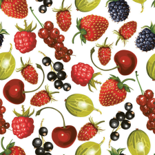Gyümölcsök Summer Fruits szalvéta 20 db-os 33x33 cm party kellék
