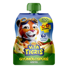 Gyümölcspüré SIÓ Vitatigris Körte 100% 90g üdítő, ásványviz, gyümölcslé