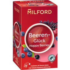 Gyümölcstea, 20x2,5 g, MILFORD "Happy berries", bogyós gyümölcs tea