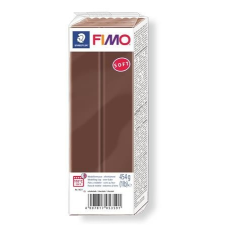 Gyurma, 454 g, égethető, FIMO "Soft", csokoládé gyurma