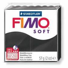 Gyurma, 57 g, égethető, FIMO "Soft", fekete gyurma