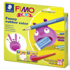 Gyurmakészlet, STA, Fimo Kids, 2x42g, vicces radírevő kreatív és készségfejlesztő