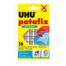  Gyurmaragasztó, UHU Patafix, kétoldalas átlátszó, 56 kocka/cs. ragasztó