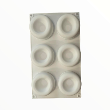  Gyűrű alakú szilikon forma, 6 db-os, 18×29 cm sütés és főzés