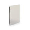  Gyűrűskönyv A4, 4 gyűrűs 2cm gerinc áttetsző PP, Karton P+P Lines füst