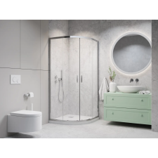 H2O H2O Comfort E íves zuhanykabin 100x80 átlátszó kád, zuhanykabin