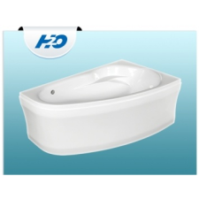 H2O Kitty aszimmetrikus akril kád jobbos 150x95 cm kád, zuhanykabin