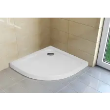  H2O Nero A Slim íves lapos zuhanytálca 90x90 kád, zuhanykabin