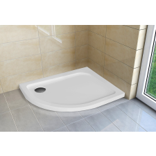  H2O Nero E Slim íves aszimmetrikus lapos zuhanytálca 100x80 jobbos kád, zuhanykabin