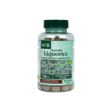 H&B édesgyökér rágótabletta 760mg 90 db vitamin és táplálékkiegészítő