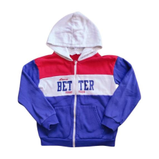  H&M kék csíkos cipzáras fiú pulóver (méret: 134/140)