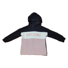  H&amp;M sötétkék feliratos kislány kapucnis pulóver (méret: 98) gyerek pulóver, kardigán