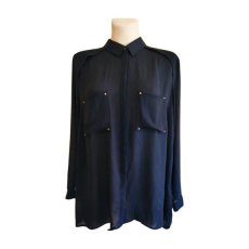  H&M sötétkék női blúz (méret: 50/XL)