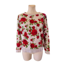  H&amp;M szürke mintás női sport pulóver (méret: M) női pulóver, kardigán