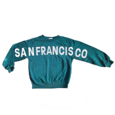  H&M zöld feliratos kisfiú pulóver (méret: 122/128)