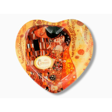H.C.198-1403 Üvegtányér szív 25x23cm Klimt:The Kiss tányér és evőeszköz