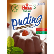 Haas Natural csokoládéízű pudingpor 44 g reform élelmiszer