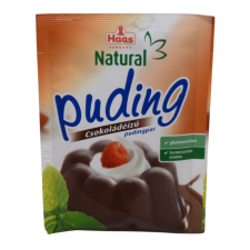 Haas natural pudingpor csokoládé 44 g alapvető élelmiszer