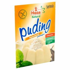 Haas Natural tejszínízű pudingpor 40 g reform élelmiszer