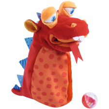 Haba Mindenevő piros sárkány Kézi játék bábfigura 39cm (2011706001) játékfigura