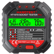 habotest HT107D Electrical Outlet Tester mérőműszer