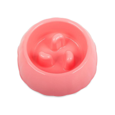  Habzolásgátló evéslassító tál kutya macska 0.4l, pink kutyatál