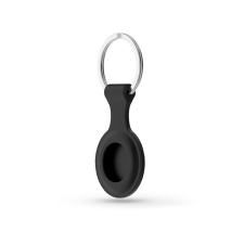 Haffner Apple Airtag Szilikon kulcstartó - Fekete mobiltelefon kellék