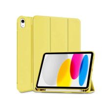 Haffner Apple iPad 10.9 (2022) tablet tok (Smart Case) on/off funkcióval, Apple Pencil tartóval - yellow (ECO csomagolás) tablet tok