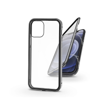 Haffner Apple iPhone 12/12 Pro mágneses, 2 részes hátlap előlapi üveggel - Magneto 360 - ezüst tok és táska
