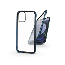 Haffner Apple iPhone 12/12 Pro mágneses, 2 részes hátlap előlapi üveggel - Magneto 360 - kék tok és táska