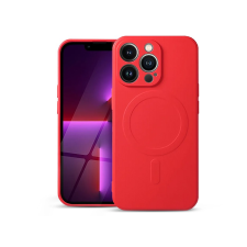 Haffner Apple iPhone 13 Pro szilikon hátlap - Silicone Mag Cover - piros tok és táska