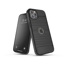Haffner Apple iPhone 14 szilikon hátlap - Carbon Logo - fekete (PT-6525) tok és táska