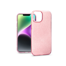 Haffner Apple iPhone 14 szilikon hátlap - Glitter - rózsaszín tok és táska
