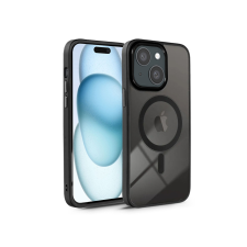 Haffner Apple iPhone 15 Plus szilikon hátlap - Edge Mag Cover - fekete/átlátszó tok és táska