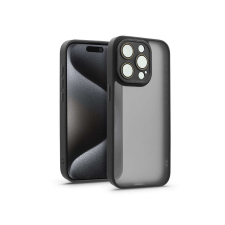 Haffner Apple iPhone 15 Pro hátlap kameravédő peremmel, lencsevédő üveggel - Variete - fekete tok és táska