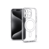 Haffner Apple iPhone 15 Pro MagSafe kompatibilis kameravédős szilikon tok, átlátszó (HF229138)