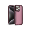 Haffner Apple iPhone 15 Pro Max hátlap kameravédő peremmel, lencsevédő üveggel - Variete- bíbor (HF241437)